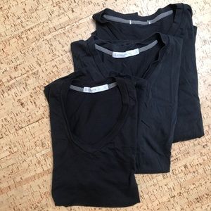 Alternative Apparel Black V Neck Organic Tees Lot